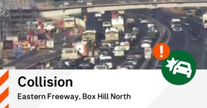 Eastern Freeway Melbourne Traffic Update: Collision Near Tram Road Causes Lane Closures and Delays
